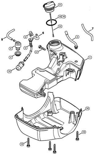 Stihl FS410C-EM Fuel Tank