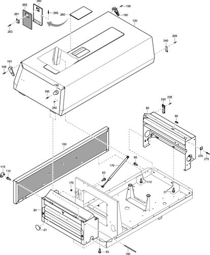 XAS47Dd(G) Bodywork & Mounts For Steel Canopy