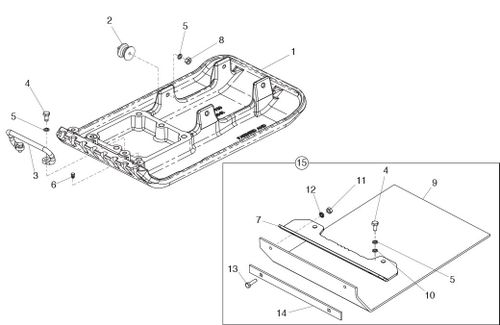 Belle PCLX 400 Baseplate (Cast)