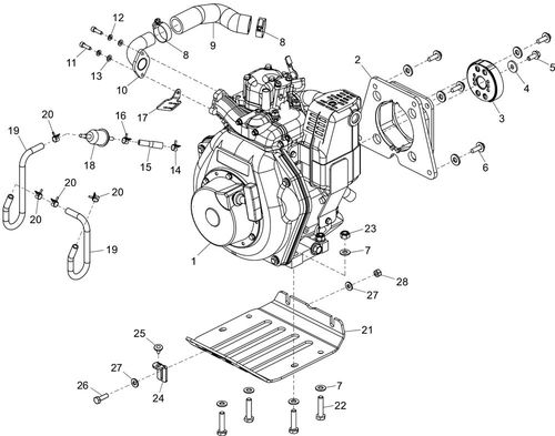 Belle RTX 50 Engine - Yanmar L48