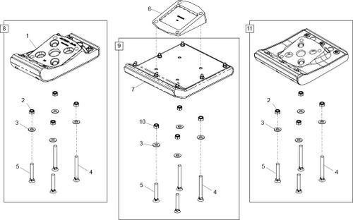 Wooden Foot Kit 230mm 9"