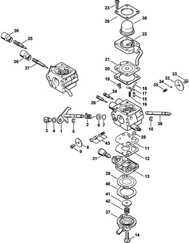 Stihl HT131 Carburettor C1Q-S173 Parts