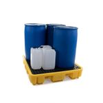 4 Drum Square Spill Pallet (HOL0179)