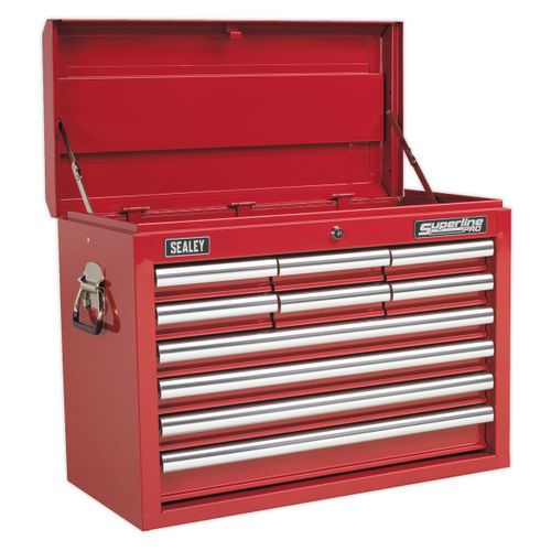 10 Drawer Top Chest - Red | Sealey Superline Ap33109