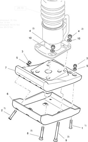 Bomag BT60/4 160mm Foot Plate 13 Degree