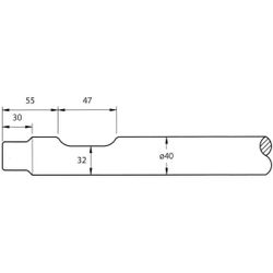 Soosan Sb10 Breaker Point 40mm (HEX1849) General Categories Assets  Product images