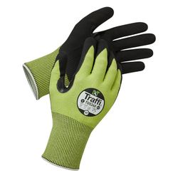 Traffi Green Lxt Microdex Glove - Cut Level C - Size 9