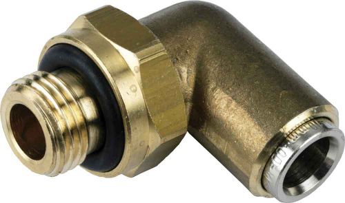 Metric Norgren Push-In Brass Elbow Studs