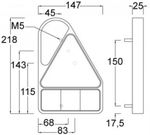 Right Hand LED 10-30V Vertical Combi Lamp (HEL0912)