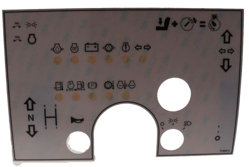 Dash Decal With Lights Terex Ta9 OEM: T130013