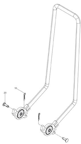 Wacker Neuson BPS1135Bw Guide Handle Fixings