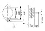 Mecalac Terex Benford MBR71, TV800, TV900, TV1000 TV1200, Tv1300 & Tv1400 Roller Drum Mount OEM: 1733-1406 & 1731-1731 (HTL0446)