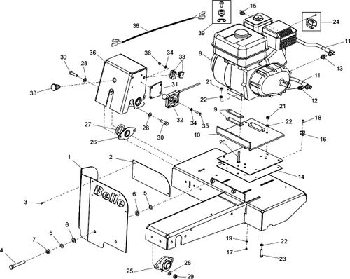 Belle MS500 Petrol Engine Parts