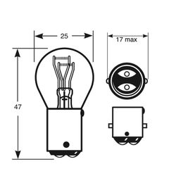 Sbc Llb381 Bulb 12V 21/5W Pk10 (LLB0381)
