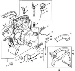Stihl BG85 Fan Housing, Inside (45.2001)