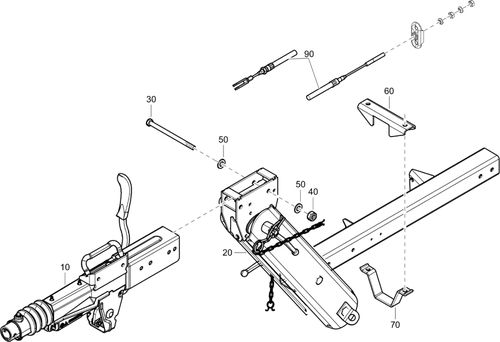 XAS48KD Adjustable Towbar 1638244900-01