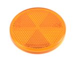 Round Reflector - Amber - Self Adhesive (HEL0412)