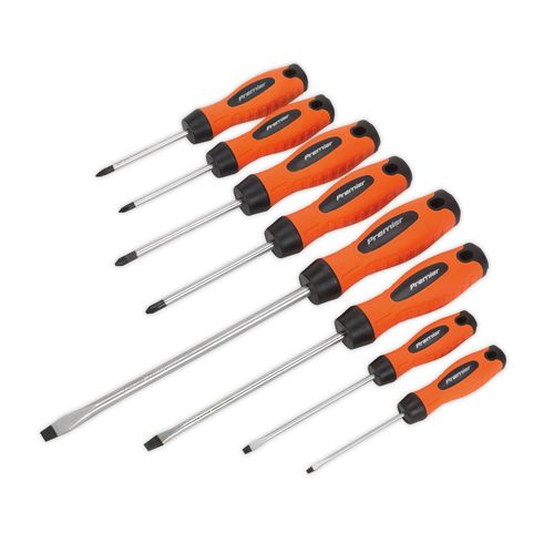 Screwdriver Set 8Pc Hi Vis