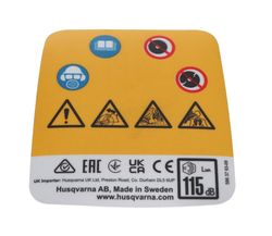 Husqvarna Warning Decal - K770