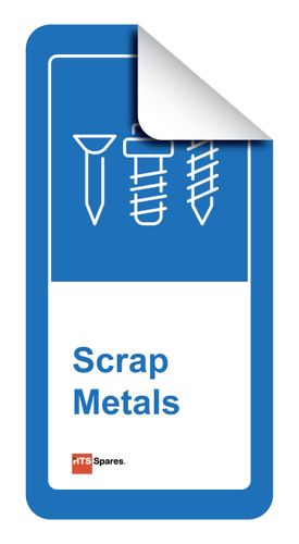 Scrap Metals Label 200X400mm