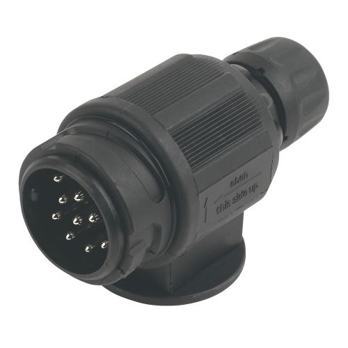 Plastic 13 Pin Trailer Plug 12V - Euro Type