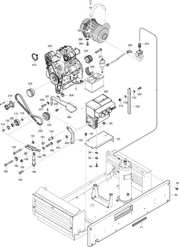 XAS90 Dd Generator Kit 55/110V 6 Kva