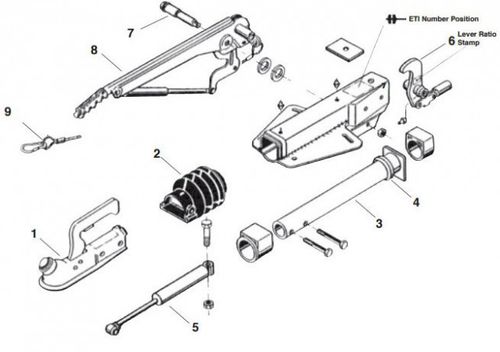 Handbrake Pivot Bolt