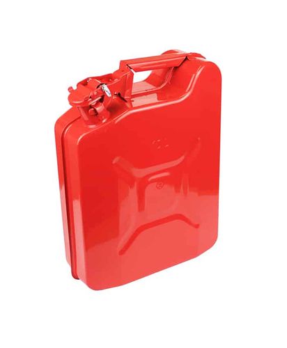 10Ltr Red Steel Jerry Can