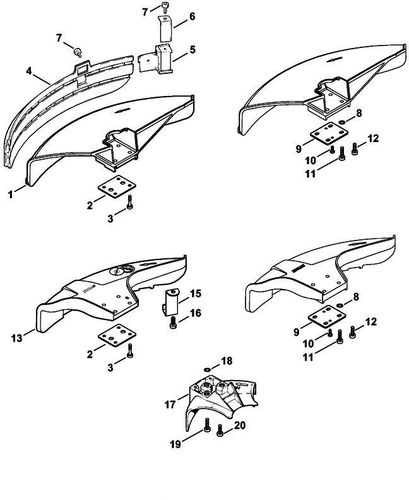 Stihl FS130 Deflector Parts