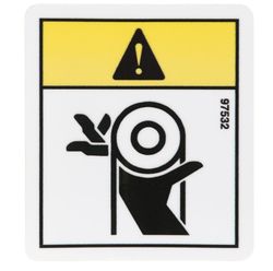 Decal - Caution Moving Parts Symbol