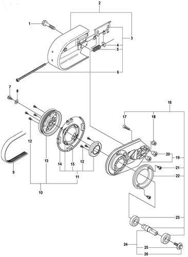 K760 Belt Guard & Pulley (Up To 2012)