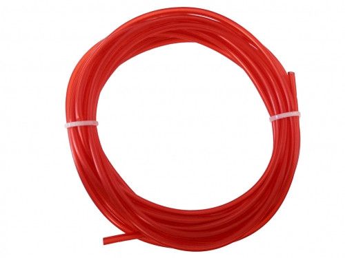 Red Rubber Fuel Hose 2mm Id X 4mm Od X 5 ms