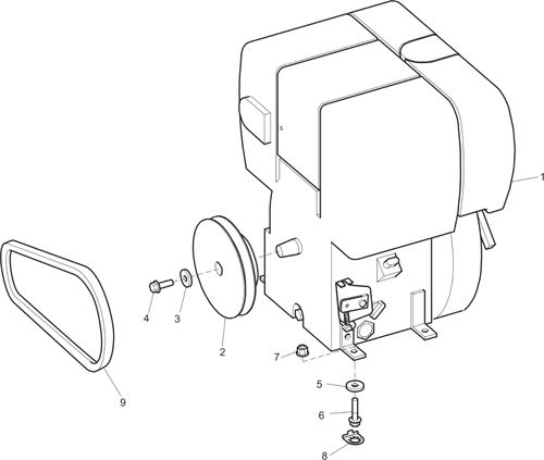 Atlas Copco LF130 Hatz Drive Belt & Clutch