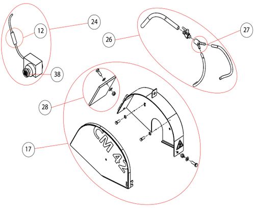 Clipper CM42 Blade Guard Parts