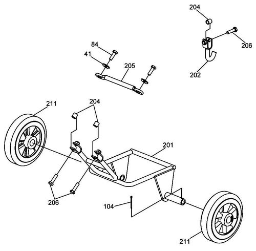 Wacker VP1340A Wheel Kit