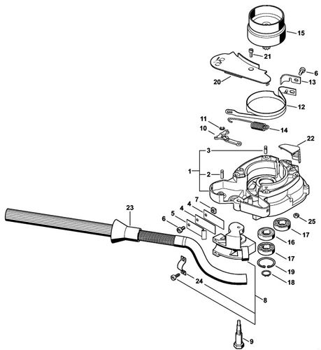 Stihl BT130 Clutch Housing & Brake Parts