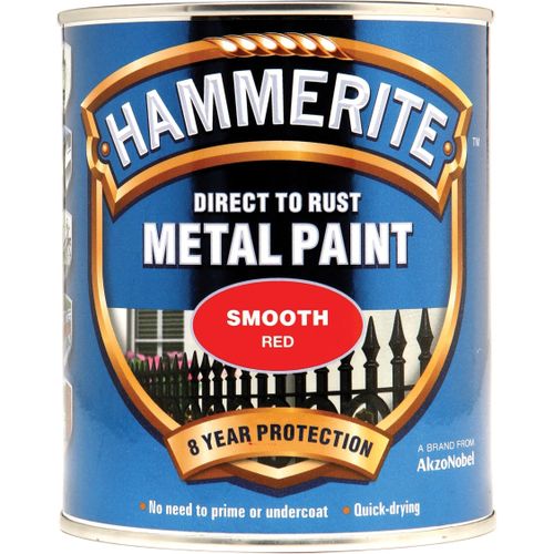 Hammerite Smooth Red Paint 750ml