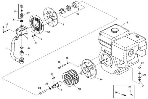 Belle Midi 20 - 140 Pump & Engine Parts