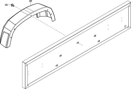 XAS47Dd(G) Mudguards For Steel Canopy