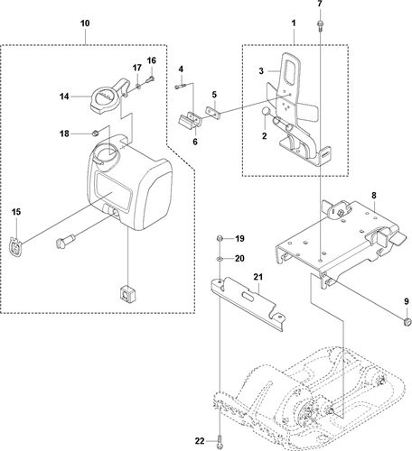 Husqvarna LF60 Lifting Eye, Engine Plate & Sprinkler System