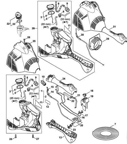 Stihl FS56 Engine Housing (Loop Handle)