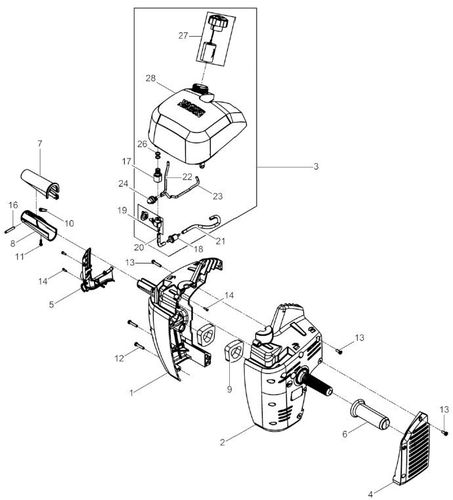 Wacker BH23 Top Cover