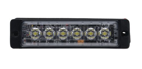 6 LED Warning Light - White