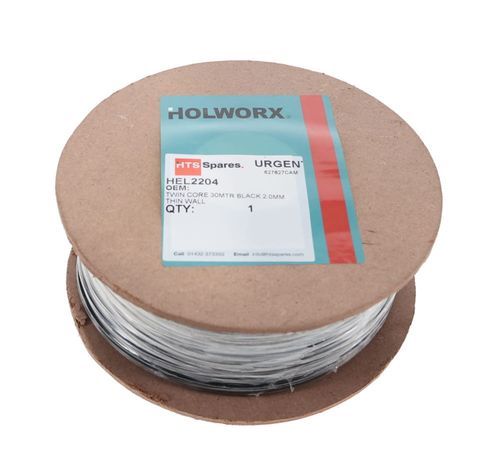 Twin Core 2.0mm Black Cable - 30M