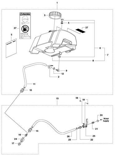 Husqvarna FS524 Water System