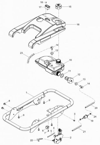 Wacker BS50-2Plus Guiding Frame