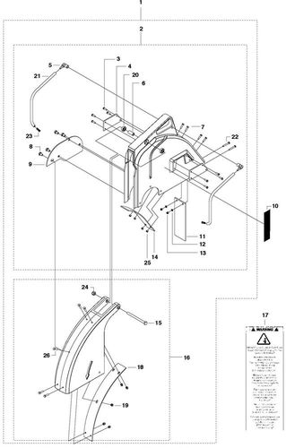 Husqvarna FS520 & FS524 Blade Guard 20" (500mm) Feb 2011>