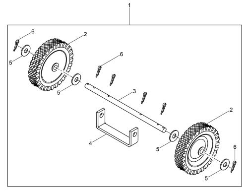 Wacker BS50-2I Wheel Kit