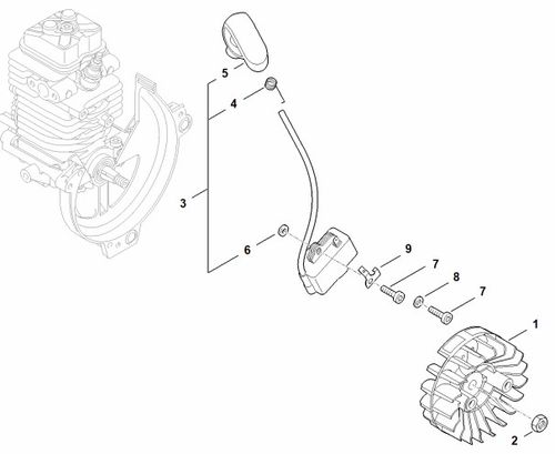 Stihl BT130 Ignition System Parts