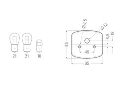 Rear Indicator & Side Light (HEL0674)